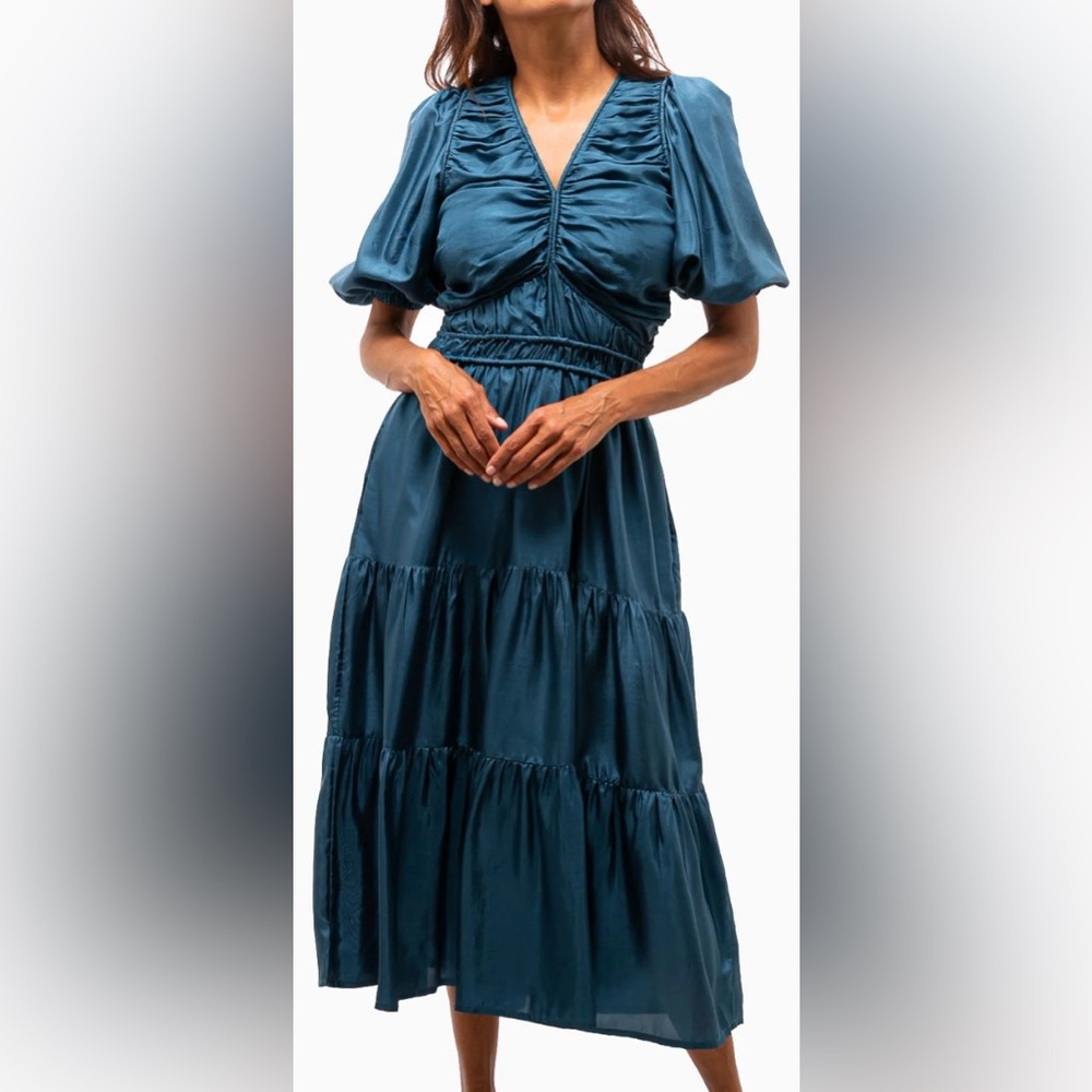 Sea New York Elegant Teal Dress